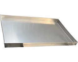 Lekbak RVS - Wateropvangbak Bak - Wasmachine Beschermen - Rechthoekig Ontwerp - 60x40 cm - Zilver