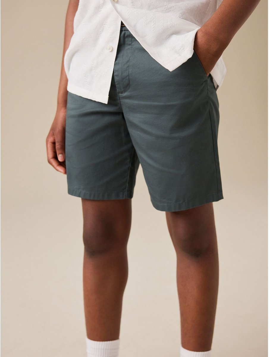 Next - Jongens - Lichte chinoshort - Groen