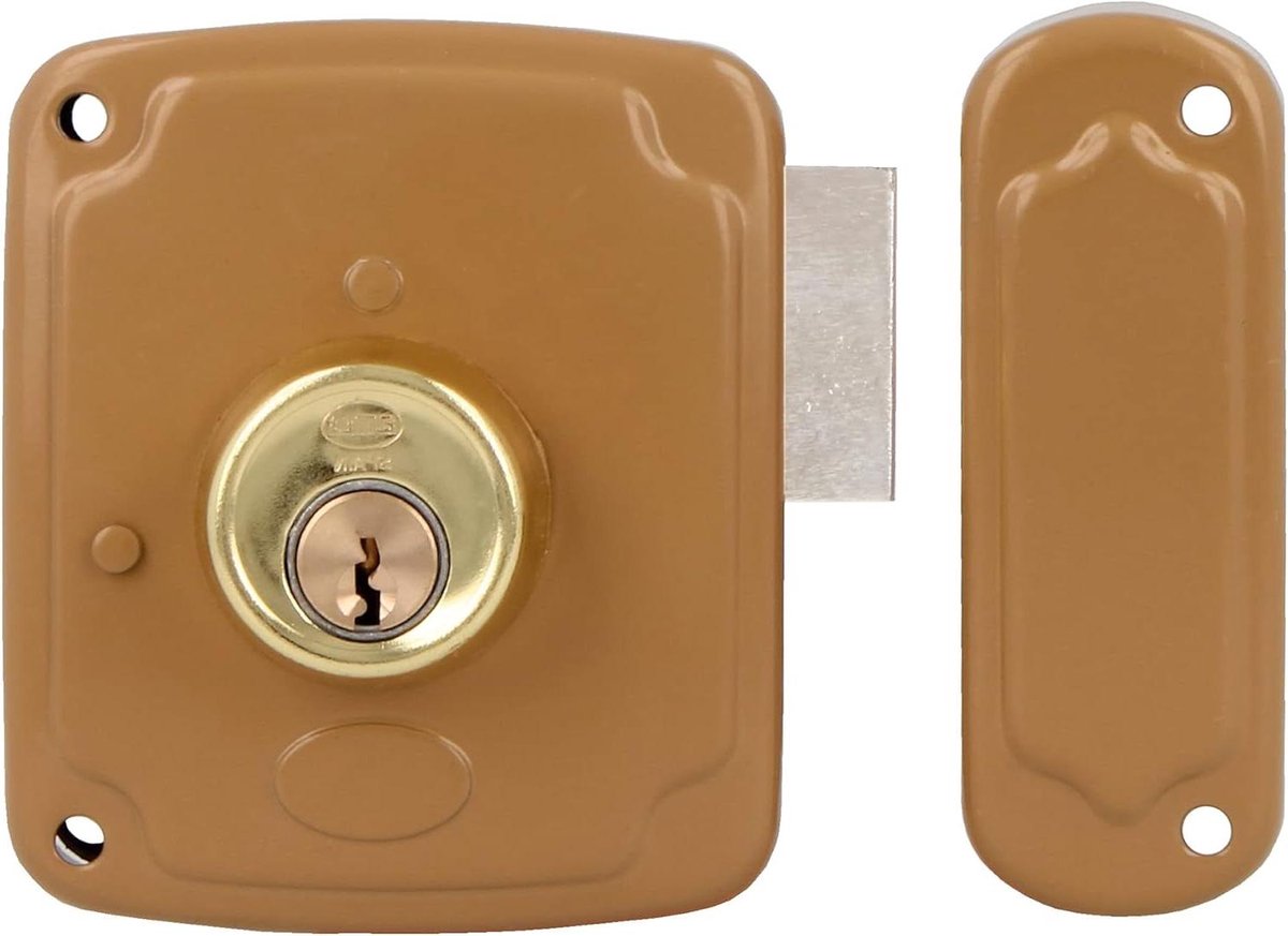 Opbouwslot - Deurslot Hendel - Deur Beveiligen - Linkshandig Model - 120 x 95 mm - Goud