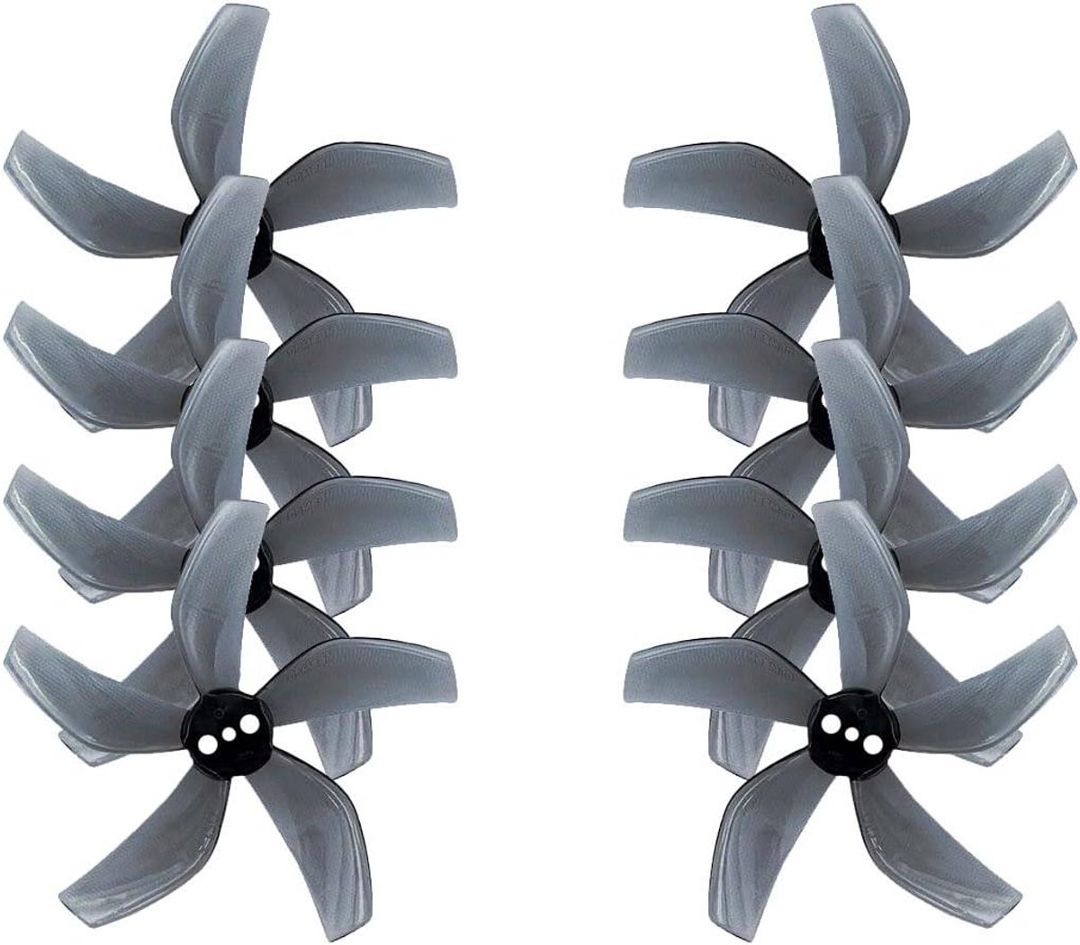 Drone Propellers - Drone Bladen - Drone Vliegen - 5-Blads Ontwerp - 51mm Diameter - Grijs