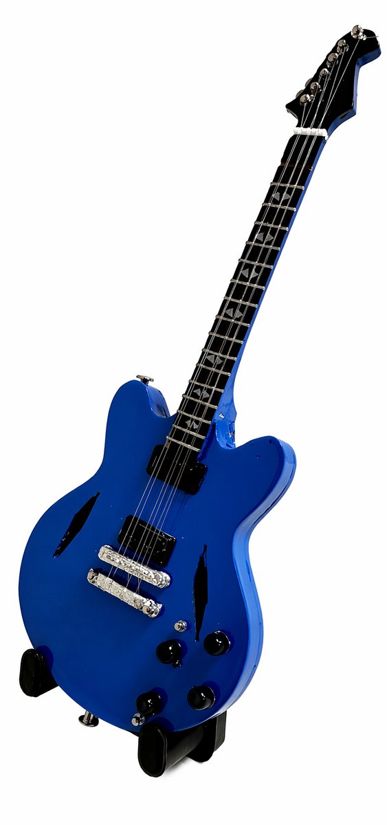 Baby miniatuur replica Gibson DG 335 gitaar 15 cm - Dave Grohl - Foo Fighters