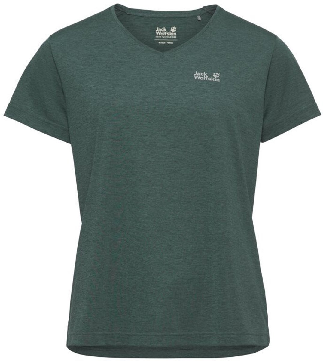 Jack Wolfskin Wildtrail T-shirt Met Korte Mouwen XL Vrouw Sago Palm