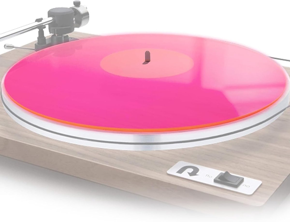 Turntable Mat voor 12 Inch Platenspeler, Vermindert Geluid, Verbetert Bass en Stabiliteit, 300x300x3mm Transparant