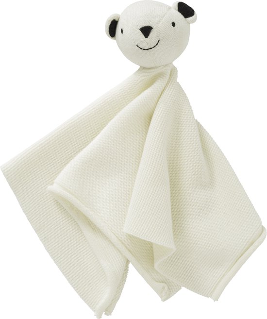 Fresk Knuffel - Knuffeldoekje - Tutpoppetje - Kraamcadeau voor Jongens en Meisjes - Baby Cadeau - Wit - Polar Bear van Fresk — afbeelding 2