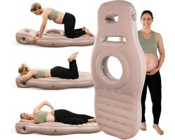 Zwangerschapskussen - Buikligkussen - Comfortabele slaap - Met buik- en hoofdsteun - 174x75 cm - Grijs