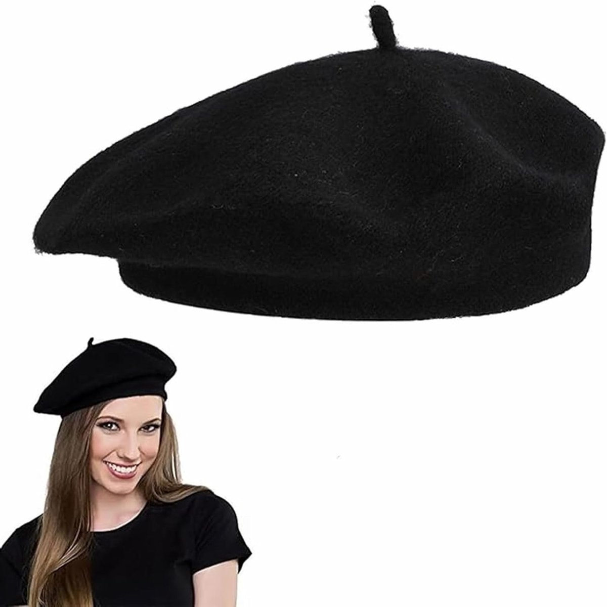Stijlvolle Beret Hoed voor Dames en Meisjes, Ademend Modeaccessoire voor de Winter