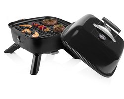 Houtskool BBQ - Princess 112256 Hybride barbecue - Elektrische barbecue - Met thermometer -…