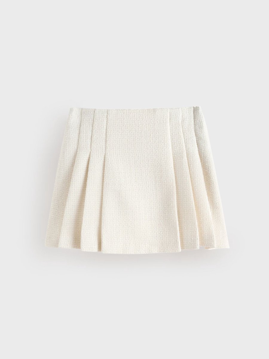Next - Dames - Tabitha Simmons X Next bouclé-minirok - Crème