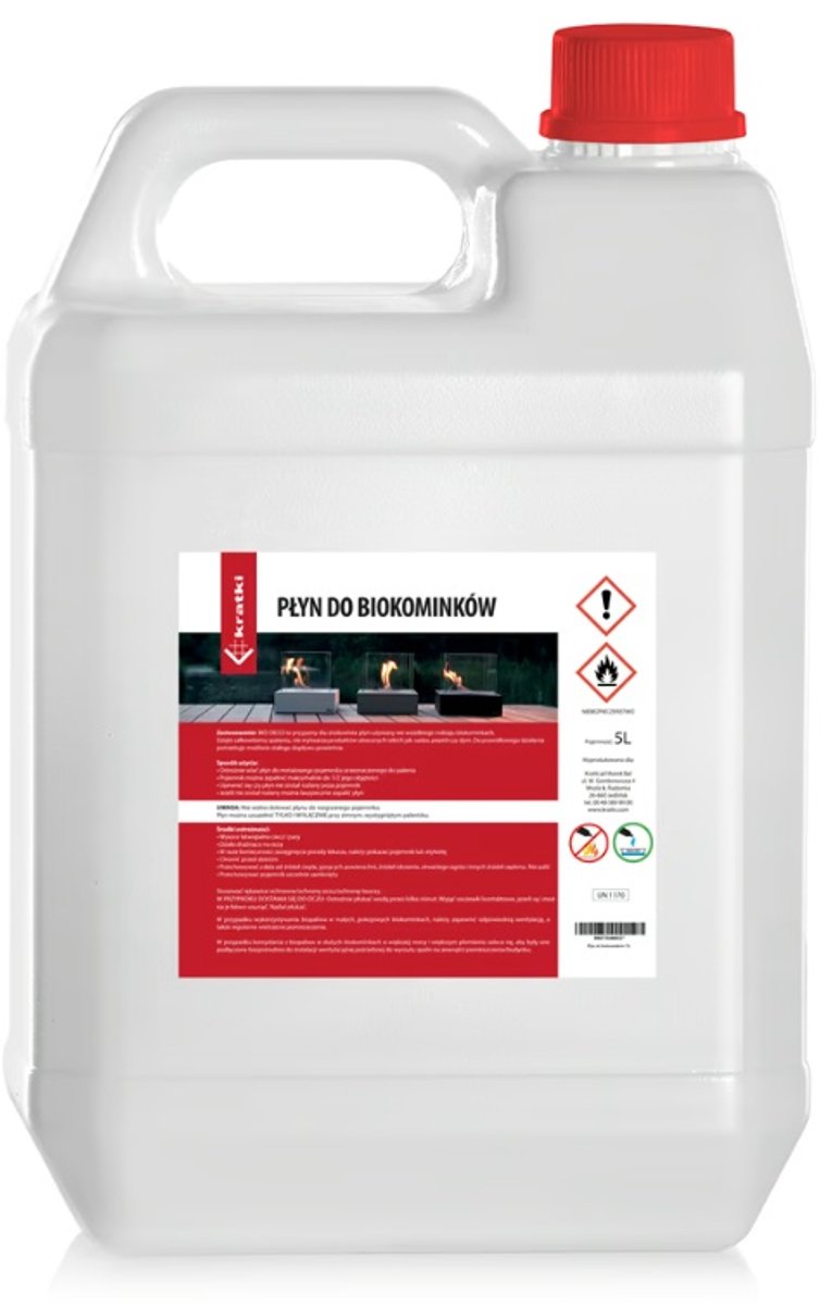 bioDECO Bio-Ethanol 5L – brandstof voor biohaarden en ethanolhaarden
