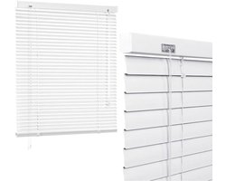 Aluminium Raamjaloezieën - Mini Jaloezieën - Privacy en Lichtregeling - Waterdicht en Oliebestendig - B85cm x H220cm - Wit
