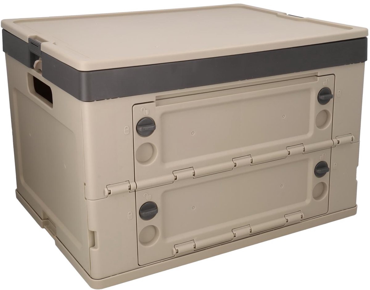 Haba Campbox Nomad – Opvouwbare Opbergkrat – 48L - Beige - Opvouwbaar