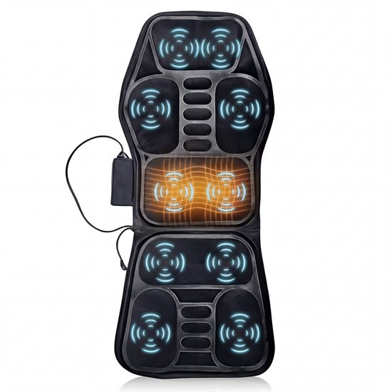 Shiatsu Massagestoel – Opbergtas - Rugmassage en Nekmassage apparaat - Massagekussen - Compressiemassage – Elektrisch Warmtefunctie - Vibratie - Rugpijn en Nekpijn - Massagemat