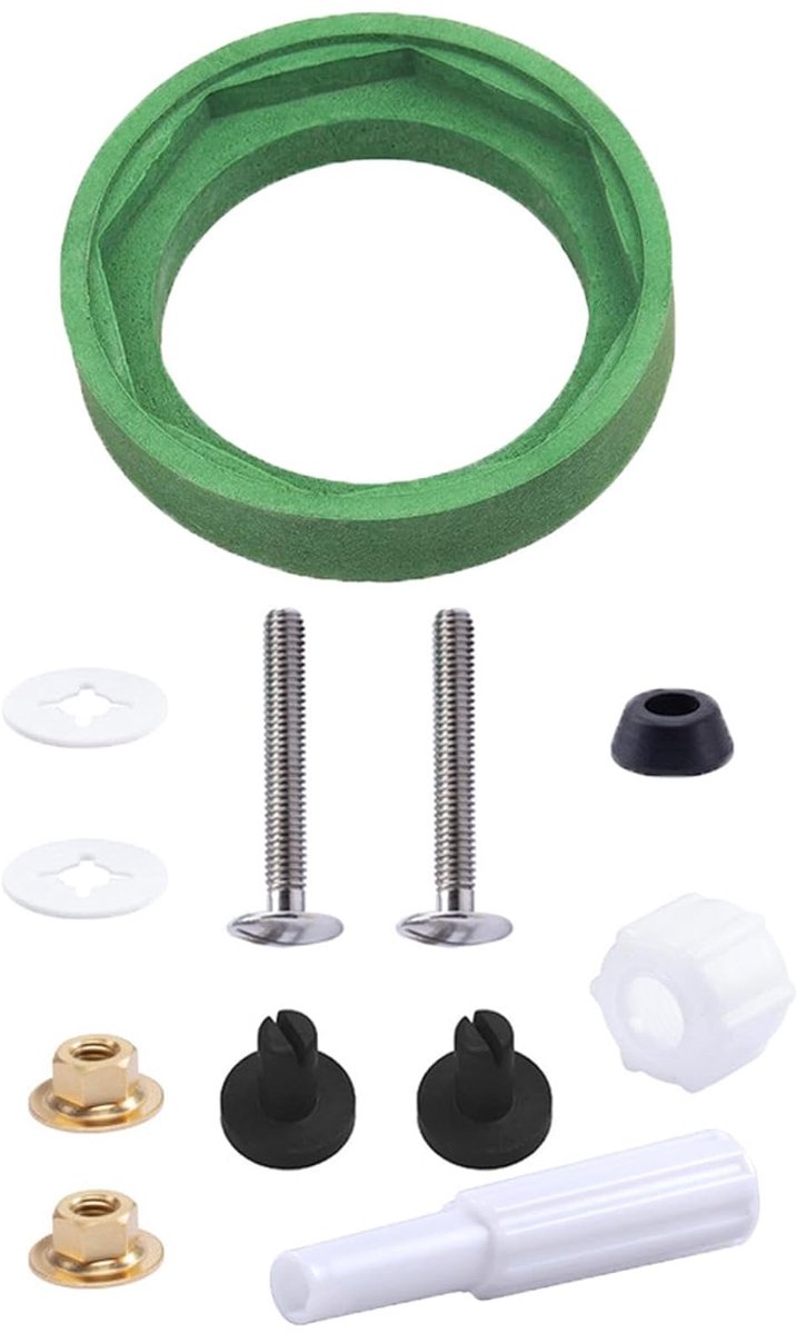 Toilet Pakkingsset - Reservoir Afdichting - Lekkage Reparatie - Compleet met Sleutel - Standaard Maat