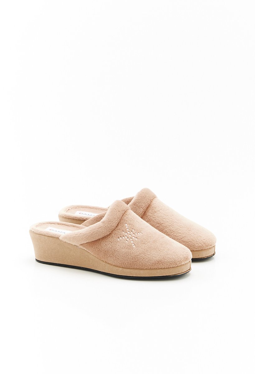 Damart - Muiltjes met mooie stras - Dames - Bruin - 41