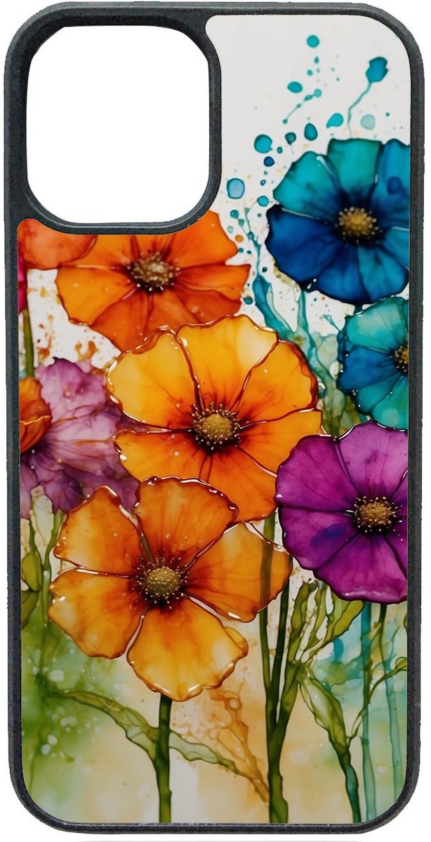 Telefoonhoesje - WATERVERF BLOEMEN - Iphone 17