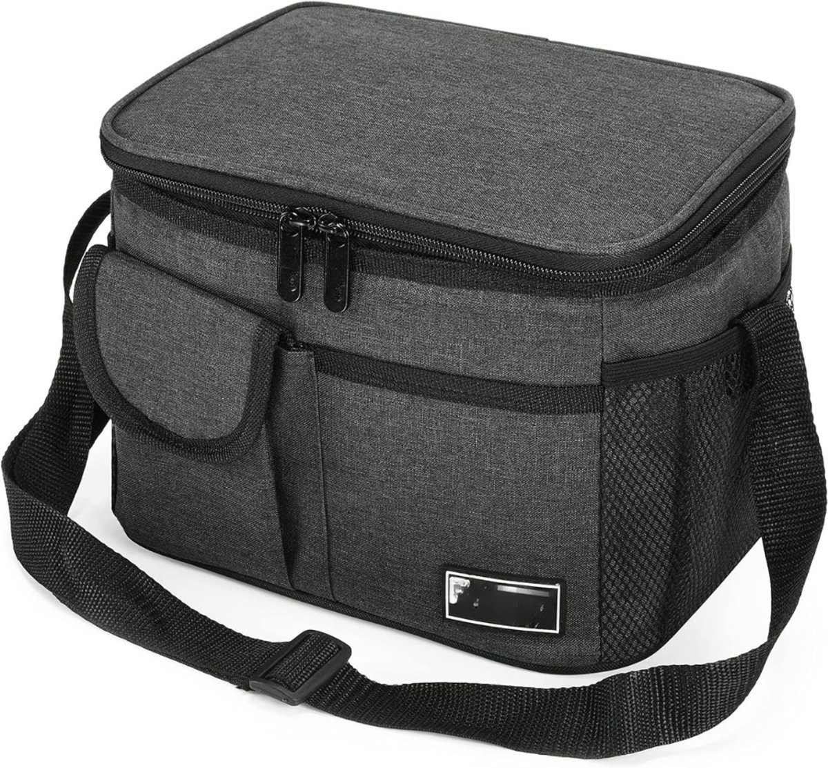 Picknicktas met 4 Zakken - Picknickmand - Lunchtas - Lunch Bag - Koeltas - Koelrugtas - Koelrugzak - Cooler Bag - Thermotas - Oxford - 8L - Houtskool - van Imperatoris