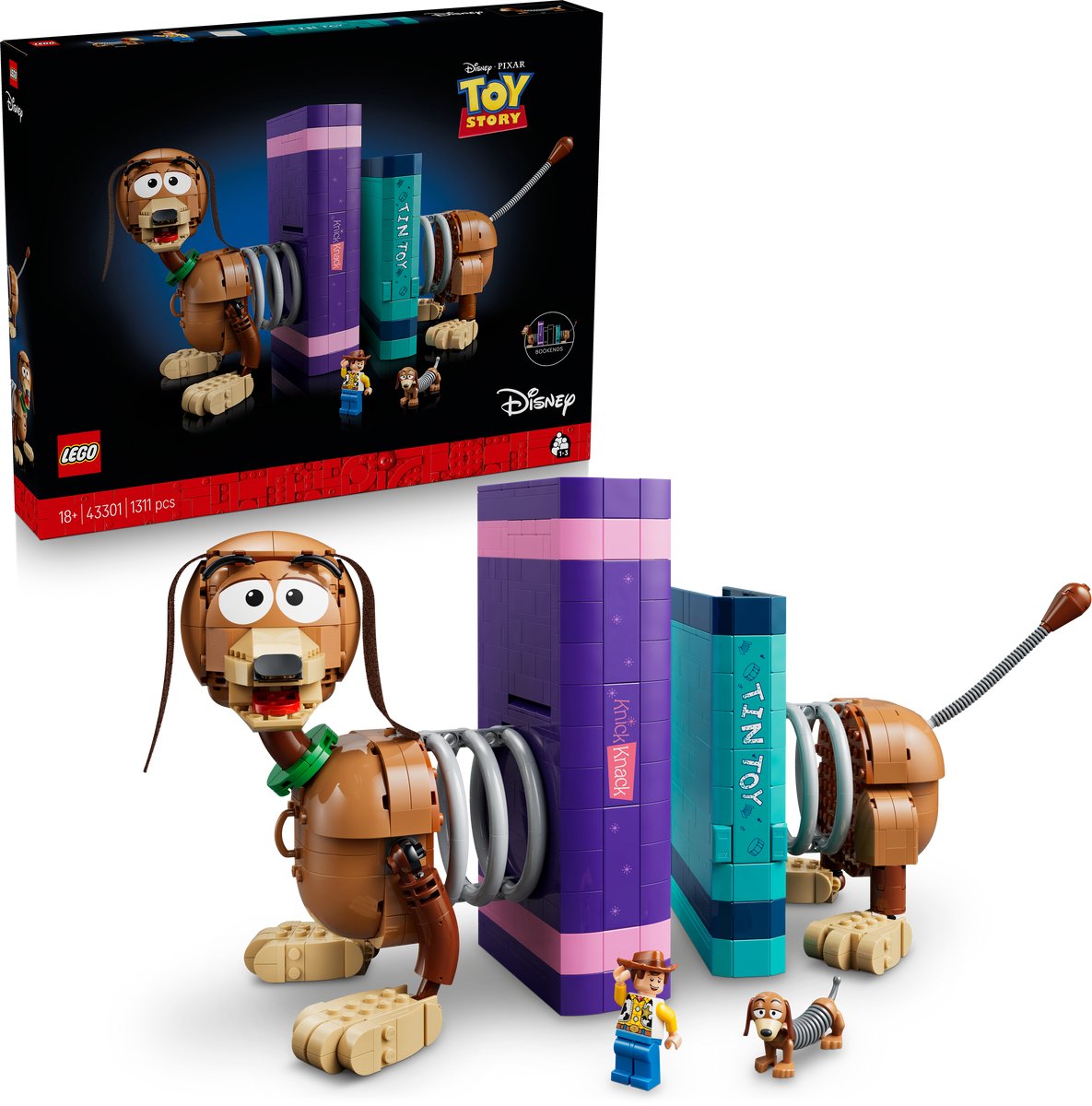 LEGO Disney en Pixar Toy Story Slinky Hond Boekensteunen Bouwpakket voor Volwassenen - 43301 – foto 2