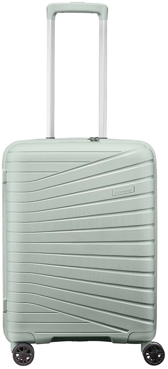 Travelbags The Vibe 4-wiel Handbagage Trolley 55 cm - 38 liter - 55x40x20 cm - groen