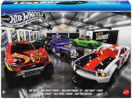 Voitures et camions jouets en métal Hot Wheels - Ensemble de 6 véhicules HW Legends