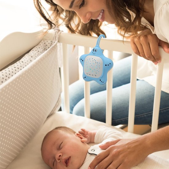 Baby Geluidsmachine - Witte Ruis Machine - Slaap Hulp - Sterrenprojector - 11.4 cm - Wit — afbeelding 5