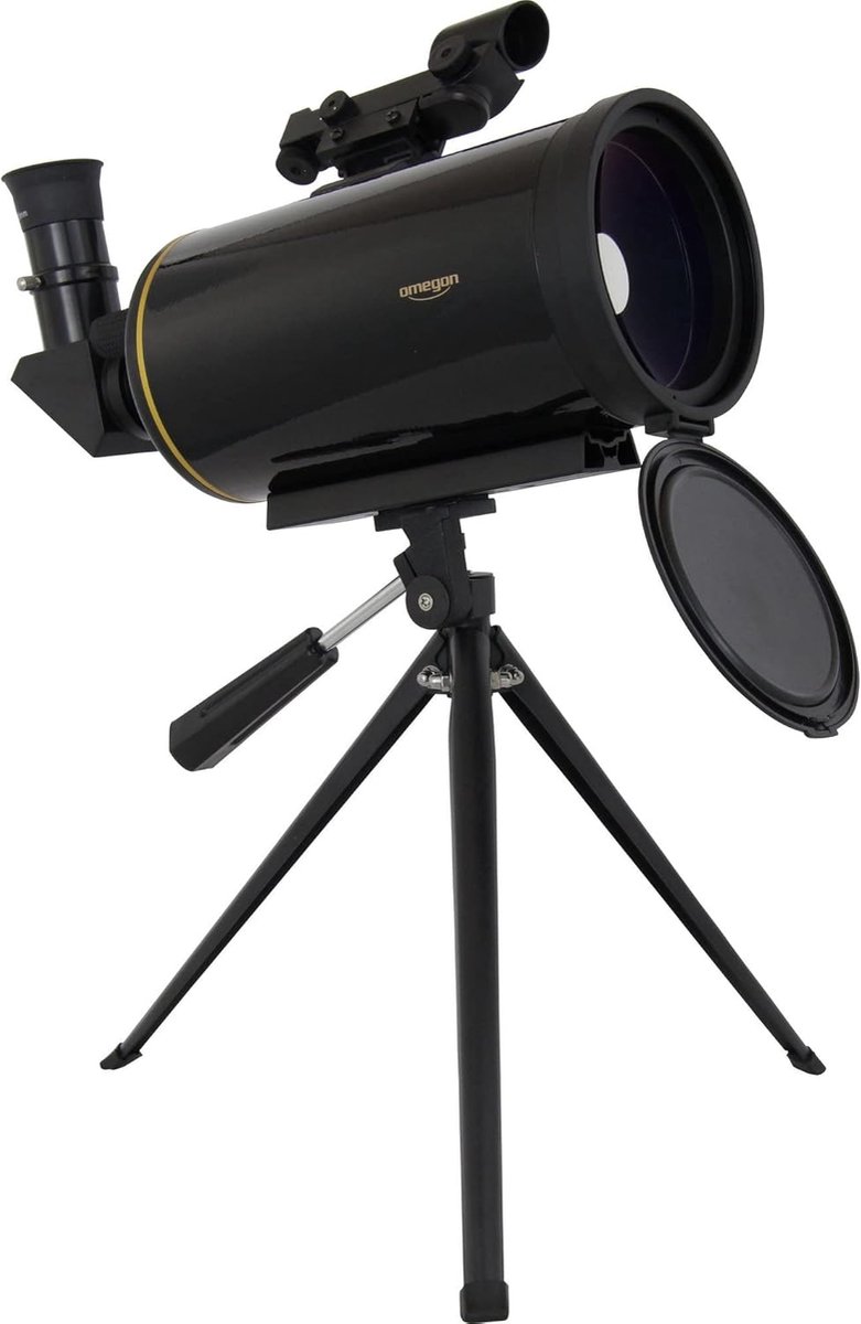 Maksutov Telescoop - Compacte Sterrenkijker - Sterren Natuur - Volledig Gecoate Lens - 90mm Diameter - Zwart