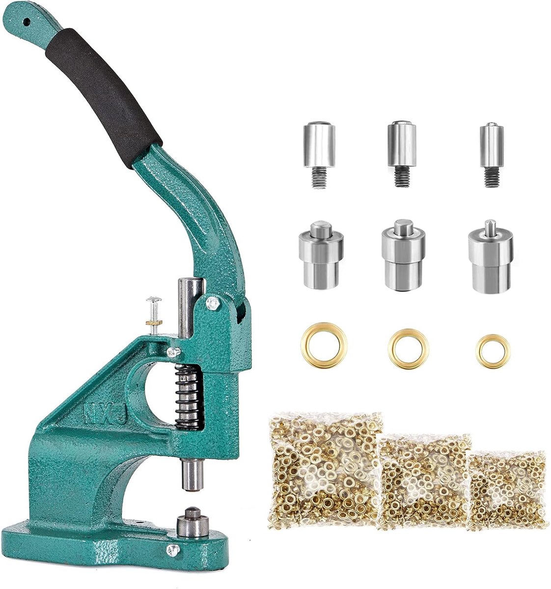 Doorvoertule Machine - Oogje Kit - Kleding Maken - 3 Matrijzen Verwisselbaar - 6 10 12mm