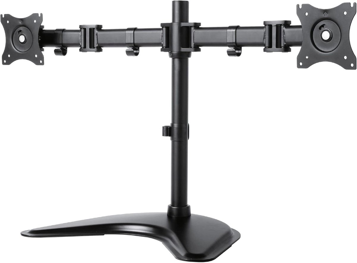 Monitor Arm - Verstelbare Arm - Bureau Organisatie - Traploos Verstelbaar - 32.39 x 83.82 cm - Zwart