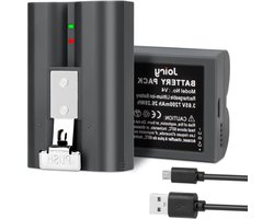 2 stuks vervanging voor ringaccu, V4 batterijen, 7200 mAh Li-Ion camera-accu, compatibel met Ring Video Doorbell 2/3/4/3plus, Stick Up Cam (2nd/3rd Gen)/Spotlight Cam/Peephole Cam