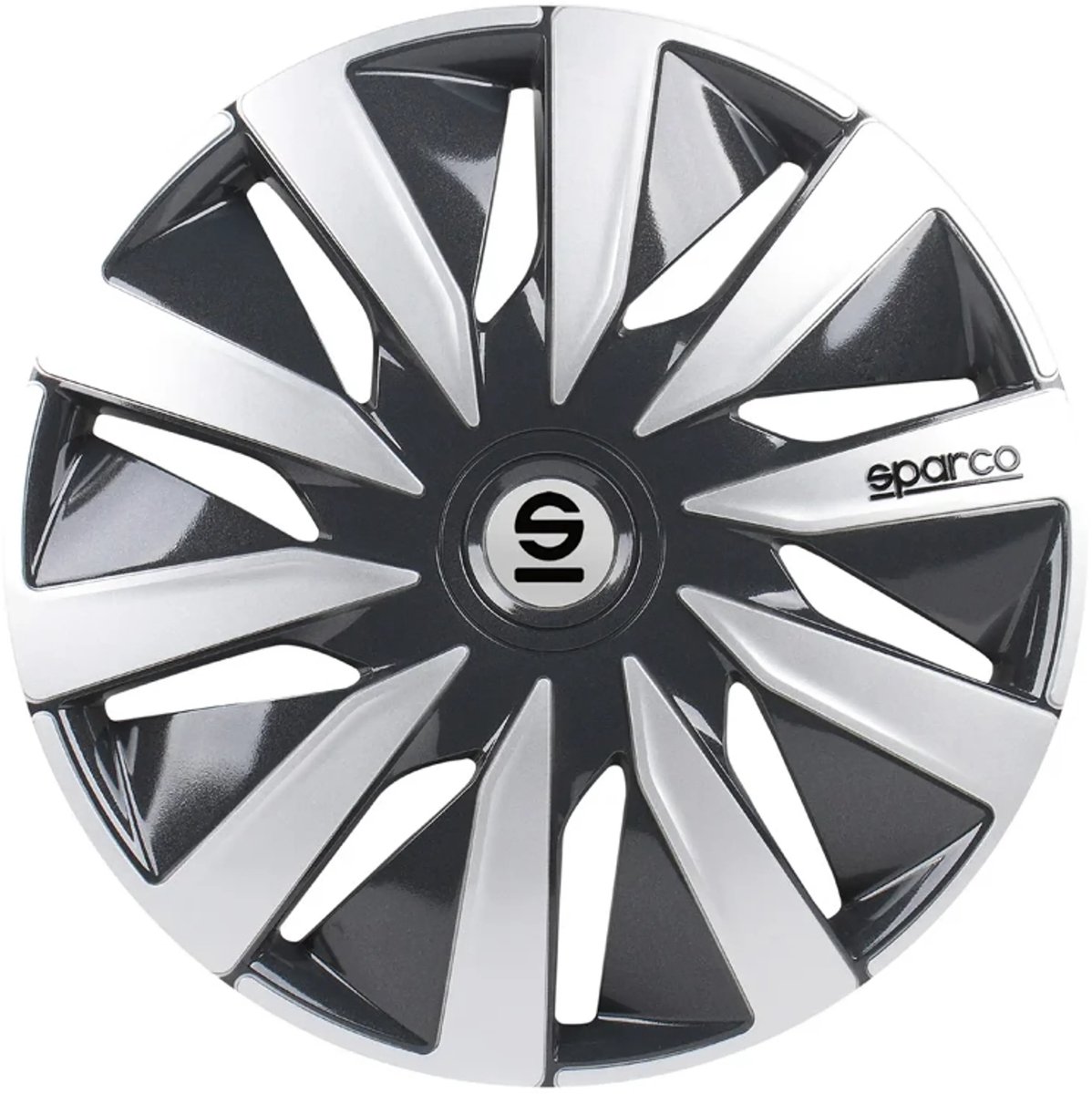 Sparco Wieldoppen Lazio 13 inch Grijs Zilver - 4 stuks