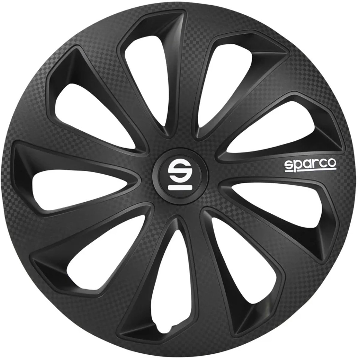 Satz Sparco Radzierblenden Sicilia 15-Zoll Schwarz/Karbon