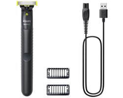 Philips Norelco OneBlade QP1424/10 scheerapparaat Scheerapparaat met scheerblad Trimmer Houtskool