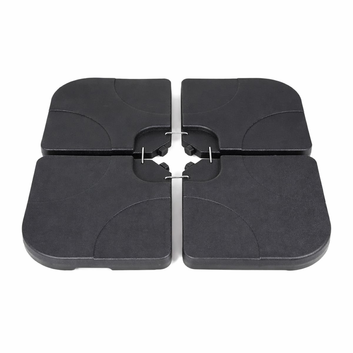Ceruzo Parasoltegels Set van 4 – Vulbaar met Water of Zand – Tot 80 kg – Voor Kruisvoet