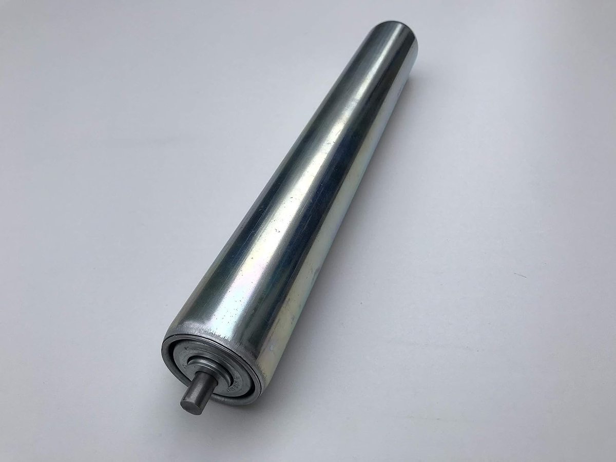 Draagrollen Staal - Rollenbaan Onderdeel - Transport Systeem - Met Veeras - 40mm Diameter 400mm