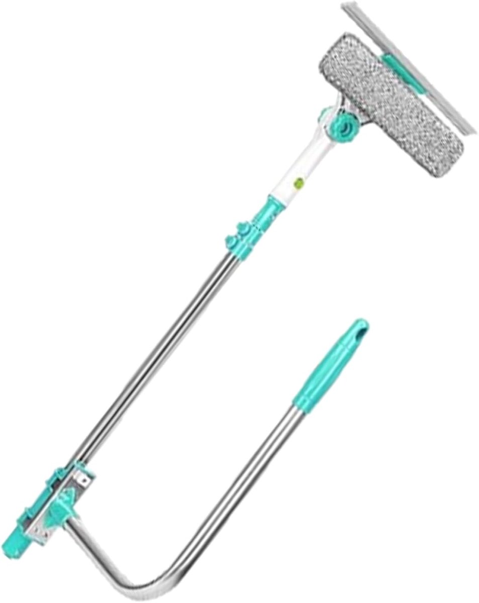Uitschuifbare Raamwisser - Raamtrekker Glasreiniger - Ramen Schoonmaken - 180 Graden Draaibare Kop - 72-110 cm - Wit