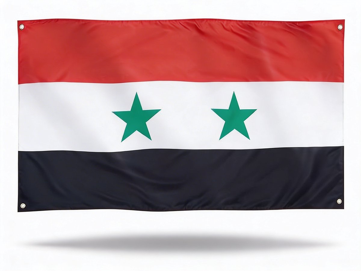 Syrische Vlag - Syrië - 90x150 cm - Voetbal - Bruiloft - Geslaagd Diploma - Sport