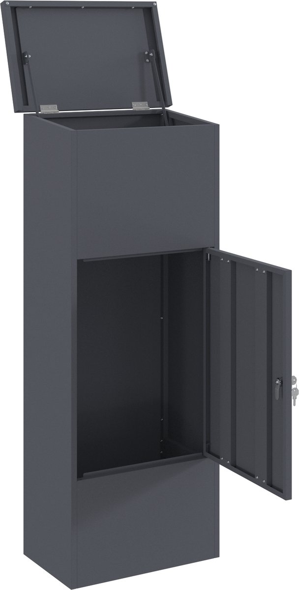 Pakket inwerp box Antraciet van vidaXL - 44 x 35 x 59 cm Pakket inwerp box Antraciet van vidaXL - 44 x 35 x 59 cm