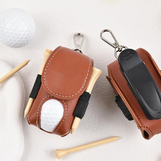 Golftassen - met tees en karabiners - mini golfbal organizers - draagbare tee houders - mini golftassen - golfaccessoire organizers - geschikt voor mannelijke en vrouwelijke golfers van Merkloos — afbeelding 5