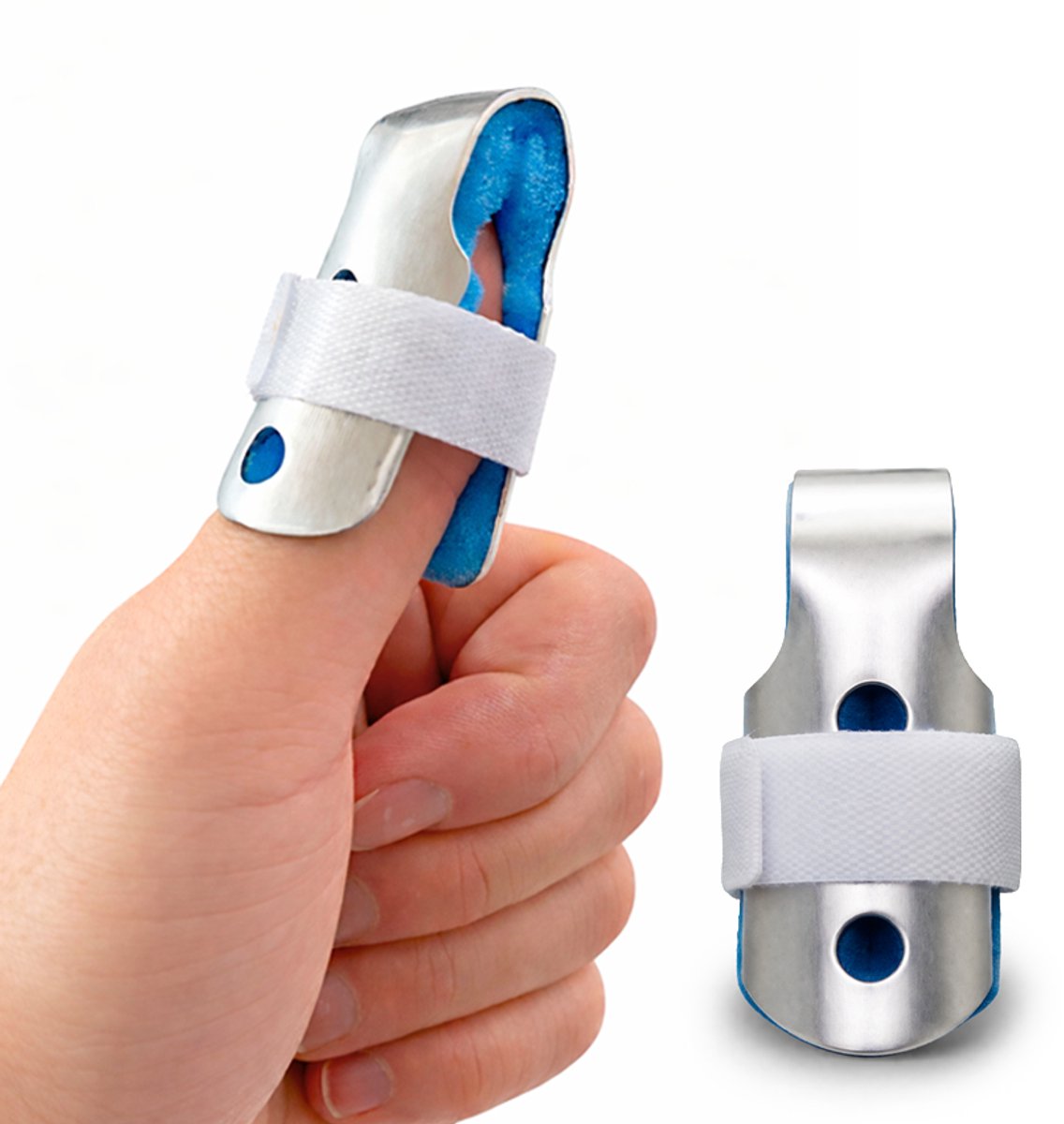 Aluminium Vingerspalk Maat S 5,5cm voor Triggerfinger Mallet Vingerspalk - Vingerbrace - Vingerspalken - Vinger Splint