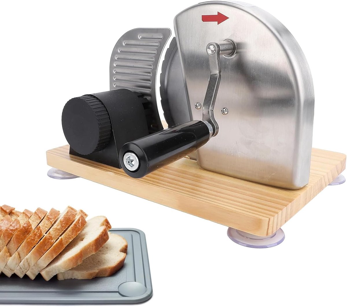 Handmatige Broodsnijder - Broodslicer Slicer - Gelijkmatig Snijden - Verstelbare Dikte - 33cm Lengte