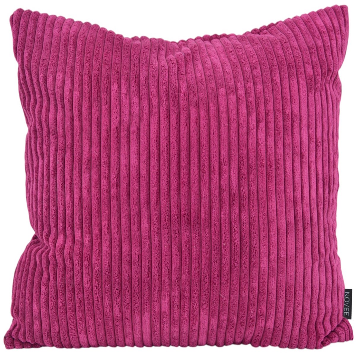 NOVÉE Corduroy Magenta Kussenhoes | 45 x 45 cm | Polyester