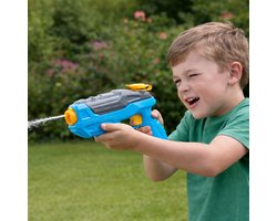 Eddy Toys Waterpistool Space - 170 ml Waterreservoir - Kunststof - Voor Kinderen van 3 tot 8 Jaar - 22,5 x 15,5 x 4 cm - Meerkleurig (Oranje/Blauw) - 2 Jaar Fabrieksgarantie