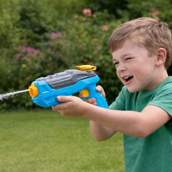 Eddy Toys Waterpistool Space - 170 ml Waterreservoir - Kunststof - Voor Kinderen van 3 tot 8 Jaar - 22,5 x 15,5 x 4 cm - Meerkleurig (Oranje/Blauw) - 2 Jaar Fabrieksgarantie