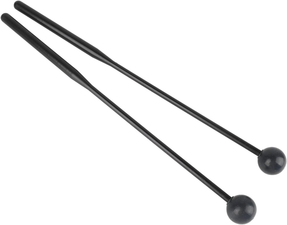 Percussie Drum Mallets - Rubber Stokken - Muziek Maken - Duurzaam Materiaal - 2 Stuks - Zwart