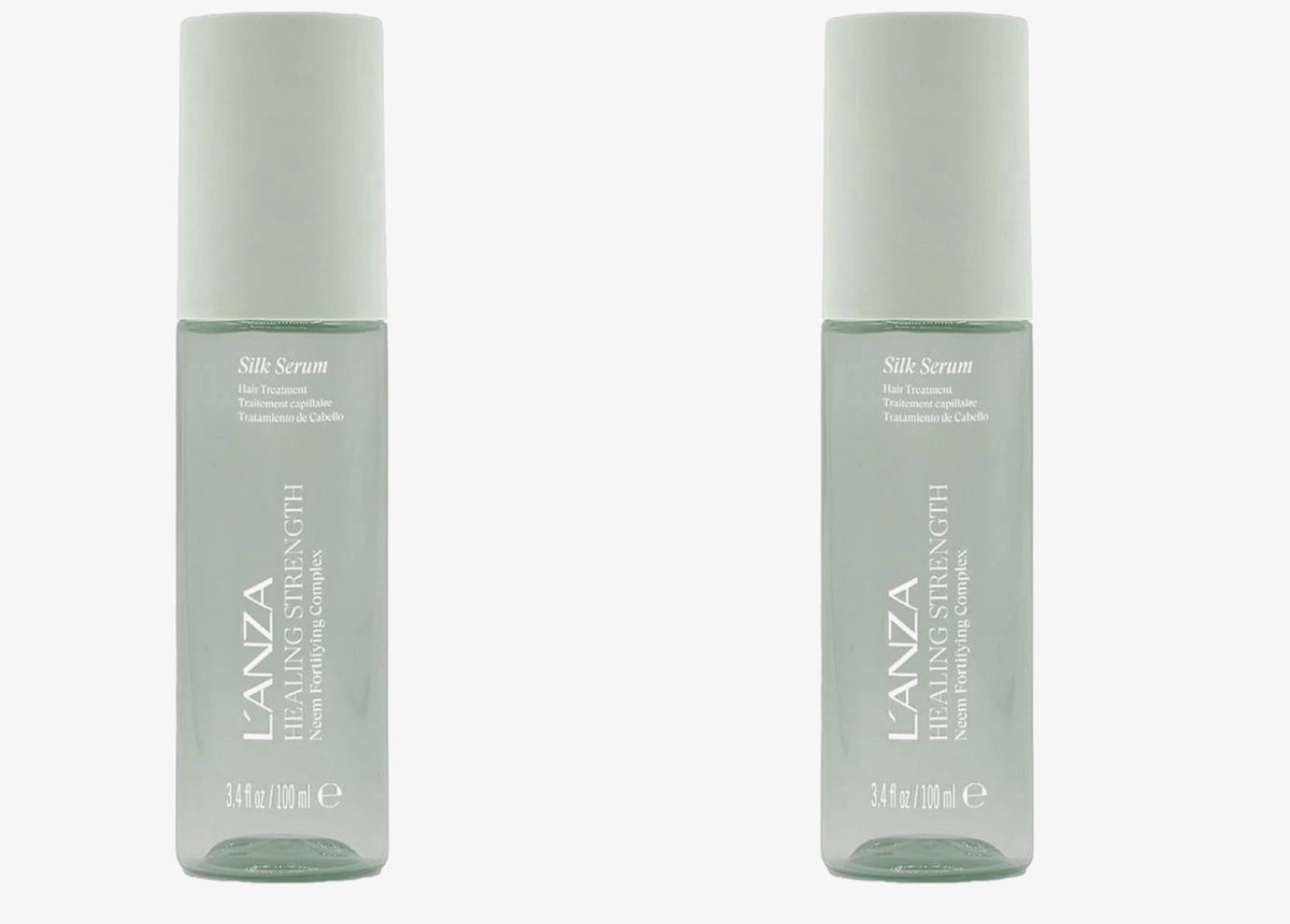 2x Lanza Neem Plant Silk Haarserum - 100 ml + WILLEKEURIG Travel Size
