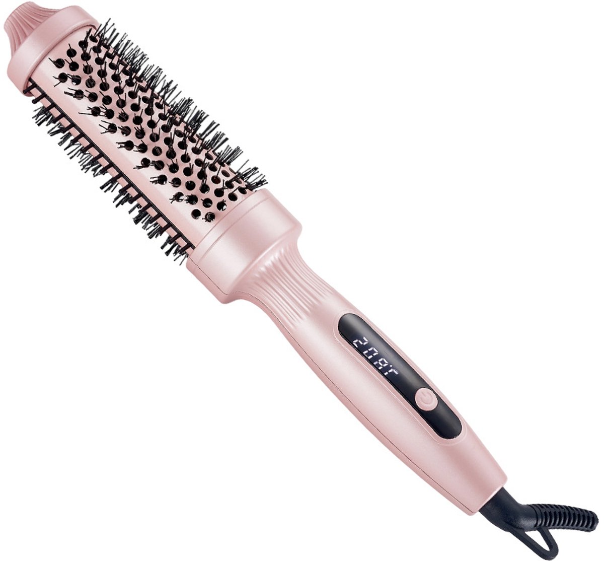 Verwarmende Haarborstel - 100-230°C 4 Standen - 30S Snel Verwarmend - LCD Scherm - Voor Alle Haartypes- Krultang - Haarstyler