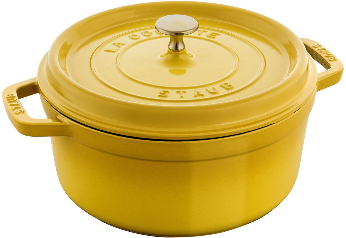 Staub Ronde Cocotte 26cm - 5.2L - Gietijzer - citroen