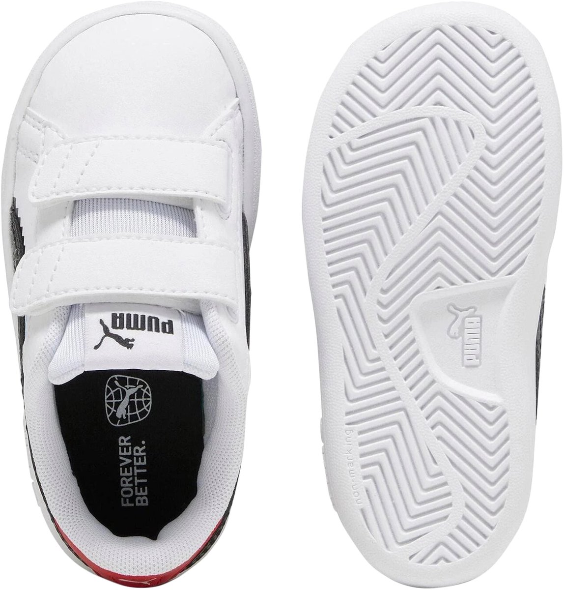 Lage sneakers met klittenband voor kinderen: Smash 3.0 L Play Zwart
