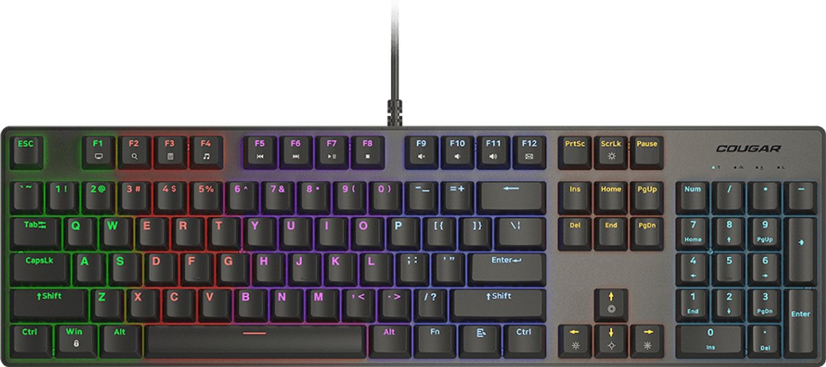 Cougar Gaming Ultimus EX - Gaming Toetsenbord - RGB - USB - Zwart