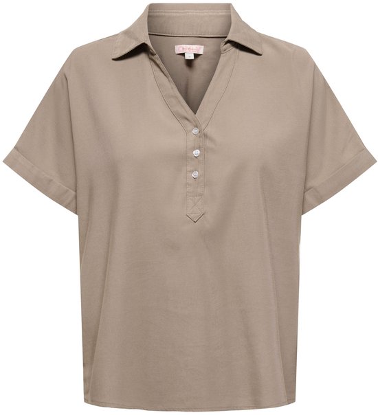 ONLY - ONLARIS LIFE CAP SLEEVE SHIRT WVN CC - Dames - Blouses