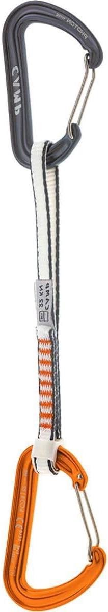 Klim Express Set - Lichtgewicht Quickdraw - Grote Routes Klimmen - Grotere Poortopening - 11mm Dyneema - Grijs Wit Oranje